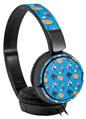 Decal style Skin Wrap for Sony MDR ZX110 Headphones Beach Party Umbrellas Blue Medium (HEADPHONES NOT INCLUDED)
