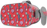 Decal style Skin Wrap compatible with Oculus Go Headset - Seahorses and Shells Coral (OCULUS NOT INCLUDED)