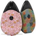 Skin Decal Wrap 2 Pack compatible with Suorin Drop Flowers Pattern 12 VAPE NOT INCLUDED