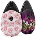 Skin Decal Wrap 2 Pack compatible with Suorin Drop Flowers Pattern Roses 13 VAPE NOT INCLUDED