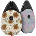 Skin Decal Wrap 2 Pack compatible with Suorin Drop Flowers Pattern 19 VAPE NOT INCLUDED