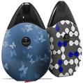 Skin Decal Wrap 2 Pack compatible with Suorin Drop Bokeh Butterflies Blue VAPE NOT INCLUDED
