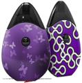 Skin Decal Wrap 2 Pack compatible with Suorin Drop Bokeh Butterflies Purple VAPE NOT INCLUDED