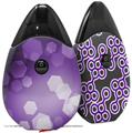 Skin Decal Wrap 2 Pack compatible with Suorin Drop Bokeh Hex Purple VAPE NOT INCLUDED