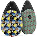 Skin Decal Wrap 2 Pack compatible with Suorin Drop Tropical Fish 01 Black VAPE NOT INCLUDED