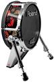 Skin Wrap works with Roland vDrum Shell KD-140 Kick Bass Drum Crabs and Shells Black (DRUM NOT INCLUDED)