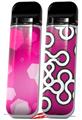 Skin Decal Wrap 2 Pack for Smok Novo v1 Bokeh Hex Hot Pink VAPE NOT INCLUDED