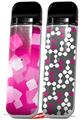 Skin Decal Wrap 2 Pack for Smok Novo v1 Bokeh Squared Hot Pink VAPE NOT INCLUDED