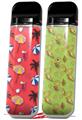 Skin Decal Wrap 2 Pack for Smok Novo v1 Beach Party Umbrellas Coral VAPE NOT INCLUDED