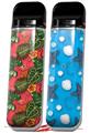 Skin Decal Wrap 2 Pack for Smok Novo v1 Famingos and Flowers Coral VAPE NOT INCLUDED