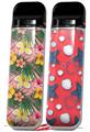 Skin Decal Wrap 2 Pack for Smok Novo v1 Beach Flowers 02 Pink VAPE NOT INCLUDED
