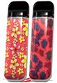Skin Decal Wrap 2 Pack for Smok Novo v1 Beach Flowers Coral VAPE NOT INCLUDED