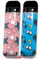 Skin Decal Wrap 2 Pack for Smok Novo v1 Starfish and Sea Shells Pink VAPE NOT INCLUDED