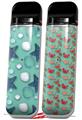 Skin Decal Wrap 2 Pack for Smok Novo v1 Starfish and Sea Shells Seafoam Green VAPE NOT INCLUDED
