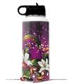 Skin Wrap Decal compatible with Hydro Flask Wide Mouth Bottle 32oz Grungy Flower Bouquet (BOTTLE NOT INCLUDED)