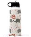 Skin Wrap Decal compatible with Hydro Flask Wide Mouth Bottle 32oz Elephant Love (BOTTLE NOT INCLUDED)