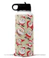 Skin Wrap Decal compatible with Hydro Flask Wide Mouth Bottle 32oz Lots of Santas (BOTTLE NOT INCLUDED)
