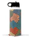 Skin Wrap Decal compatible with Hydro Flask Wide Mouth Bottle 32oz Flowers Pattern 01 (BOTTLE NOT INCLUDED)