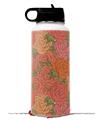 Skin Wrap Decal compatible with Hydro Flask Wide Mouth Bottle 32oz Flowers Pattern Roses 06 (BOTTLE NOT INCLUDED)
