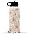 Skin Wrap Decal compatible with Hydro Flask Wide Mouth Bottle 32oz Flowers Pattern 15 (BOTTLE NOT INCLUDED)