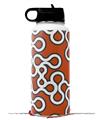 Skin Wrap Decal compatible with Hydro Flask Wide Mouth Bottle 32oz Locknodes 03 Burnt Orange (BOTTLE NOT INCLUDED)