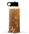 Skin Wrap Decal compatible with Hydro Flask Wide Mouth Bottle 32oz Bokeh Butterflies Orange (BOTTLE NOT INCLUDED)
