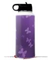 Skin Wrap Decal compatible with Hydro Flask Wide Mouth Bottle 32oz Bokeh Butterflies Purple (BOTTLE NOT INCLUDED)
