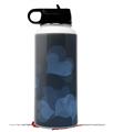 Skin Wrap Decal compatible with Hydro Flask Wide Mouth Bottle 32oz Bokeh Hearts Blue (BOTTLE NOT INCLUDED)