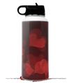 Skin Wrap Decal compatible with Hydro Flask Wide Mouth Bottle 32oz Bokeh Hearts Red (BOTTLE NOT INCLUDED)