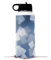 Skin Wrap Decal compatible with Hydro Flask Wide Mouth Bottle 32oz Bokeh Squared Blue (BOTTLE NOT INCLUDED)