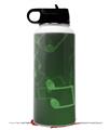 Skin Wrap Decal compatible with Hydro Flask Wide Mouth Bottle 32oz Bokeh Music Green (BOTTLE NOT INCLUDED)