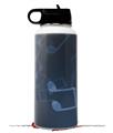 Skin Wrap Decal compatible with Hydro Flask Wide Mouth Bottle 32oz Bokeh Music Blue (BOTTLE NOT INCLUDED)