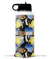 Skin Wrap Decal compatible with Hydro Flask Wide Mouth Bottle 32oz Tropical Fish 01 Black (BOTTLE NOT INCLUDED)