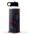 Skin Wrap Decal compatible with Hydro Flask Wide Mouth Bottle 32oz Floating Coral Black (BOTTLE NOT INCLUDED)