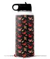 Skin Wrap Decal compatible with Hydro Flask Wide Mouth Bottle 32oz Crabs and Shells Black (BOTTLE NOT INCLUDED)