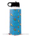Skin Wrap Decal compatible with Hydro Flask Wide Mouth Bottle 32oz Sea Shells 02 Blue Medium (BOTTLE NOT INCLUDED)