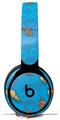 WraptorSkinz Skin Skin Decal Wrap works with Beats Solo Pro (Original) Headphones Sea Shells 02 Blue Medium Skin Only BEATS NOT INCLUDED