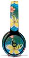 WraptorSkinz Skin Skin Decal Wrap works with Beats Solo Pro (Original) Headphones Beach Flowers 02 Blue Medium Skin Only BEATS NOT INCLUDED