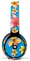 WraptorSkinz Skin Skin Decal Wrap works with Beats Solo Pro (Original) Headphones Beach Flowers Blue Medium Skin Only BEATS NOT INCLUDED