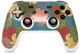 Skin Decal Wrap works with Original Google Stadia Controller Flowers Pattern 01 Skin Only CONTROLLER NOT INCLUDED