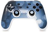 Skin Decal Wrap works with Original Google Stadia Controller Bokeh Hex Blue Skin Only CONTROLLER NOT INCLUDED