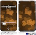 iPod Touch 2G & 3G Skin - Bokeh Hearts Orange