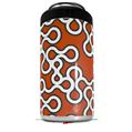 WraptorSkinz Skin Decal Wrap compatible with Yeti 16oz Tall Colster Can Cooler Insulator Locknodes 03 Burnt Orange (COOLER NOT INCLUDED)