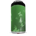 WraptorSkinz Skin Decal Wrap compatible with Yeti 16oz Tall Colster Can Cooler Insulator Bokeh Butterflies Green (COOLER NOT INCLUDED)