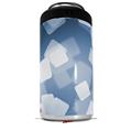 WraptorSkinz Skin Decal Wrap compatible with Yeti 16oz Tall Colster Can Cooler Insulator Bokeh Squared Blue (COOLER NOT INCLUDED)