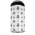 WraptorSkinz Skin Decal Wrap compatible with Yeti 16oz Tall Colster Can Cooler Insulator Nautical Anchors Away 02 White (COOLER NOT INCLUDED)