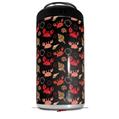 WraptorSkinz Skin Decal Wrap compatible with Yeti 16oz Tall Colster Can Cooler Insulator Crabs and Shells Black (COOLER NOT INCLUDED)