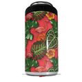 WraptorSkinz Skin Decal Wrap compatible with Yeti 16oz Tall Colster Can Cooler Insulator Famingos and Flowers Coral (COOLER NOT INCLUDED)
