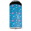 WraptorSkinz Skin Decal Wrap compatible with Yeti 16oz Tall Colster Can Cooler Insulator Seahorses and Shells Blue Medium (COOLER NOT INCLUDED)