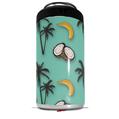 WraptorSkinz Skin Decal Wrap compatible with Yeti 16oz Tall Colster Can Cooler Insulator Coconuts Palm Trees and Bananas Seafoam Green (COOLER NOT INCLUDED)